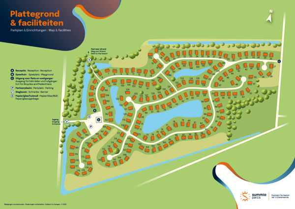 Plattegrond van Summio Duynparc De Heeren van ’s-Gravensande